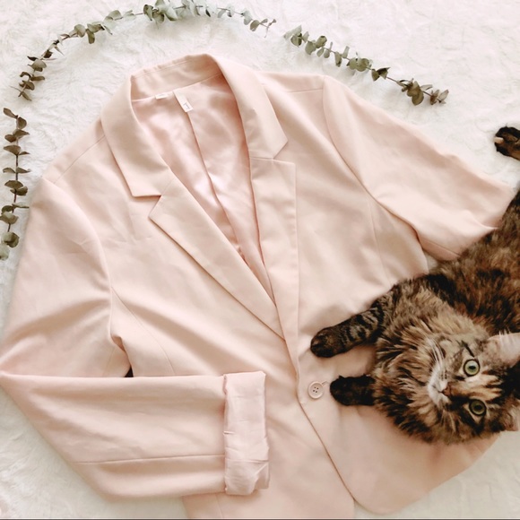 Frenchi Jackets & Blazers - {frenchi} blush blazer